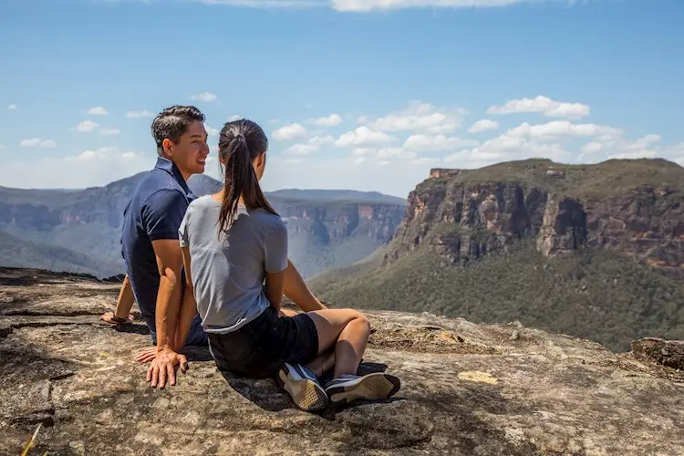 Experience blue mountains sunset without crowds