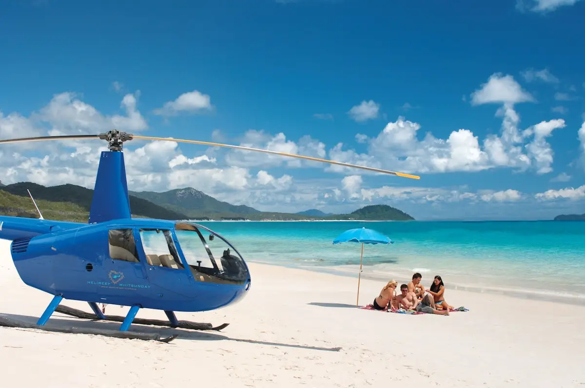Dundee Adventure Travel | HeliReef Whitsunday | Best of Both Worlds Helicopter Tour Enjoy the Best of Both Worlds Helicopter Tour