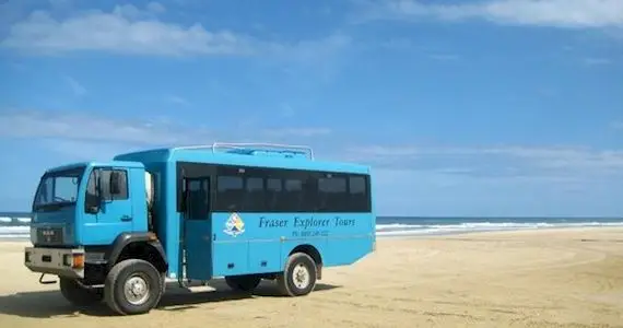 K’gari day tour Rainbow Beach, Lake McKenzie Fraser Island day trip, Maheno Shipwreck Fraser Island, Eli Creek Fraser Island 1 day tour.