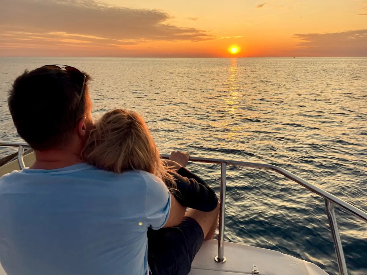 Embark on a 4-hour Broom sunset cruise