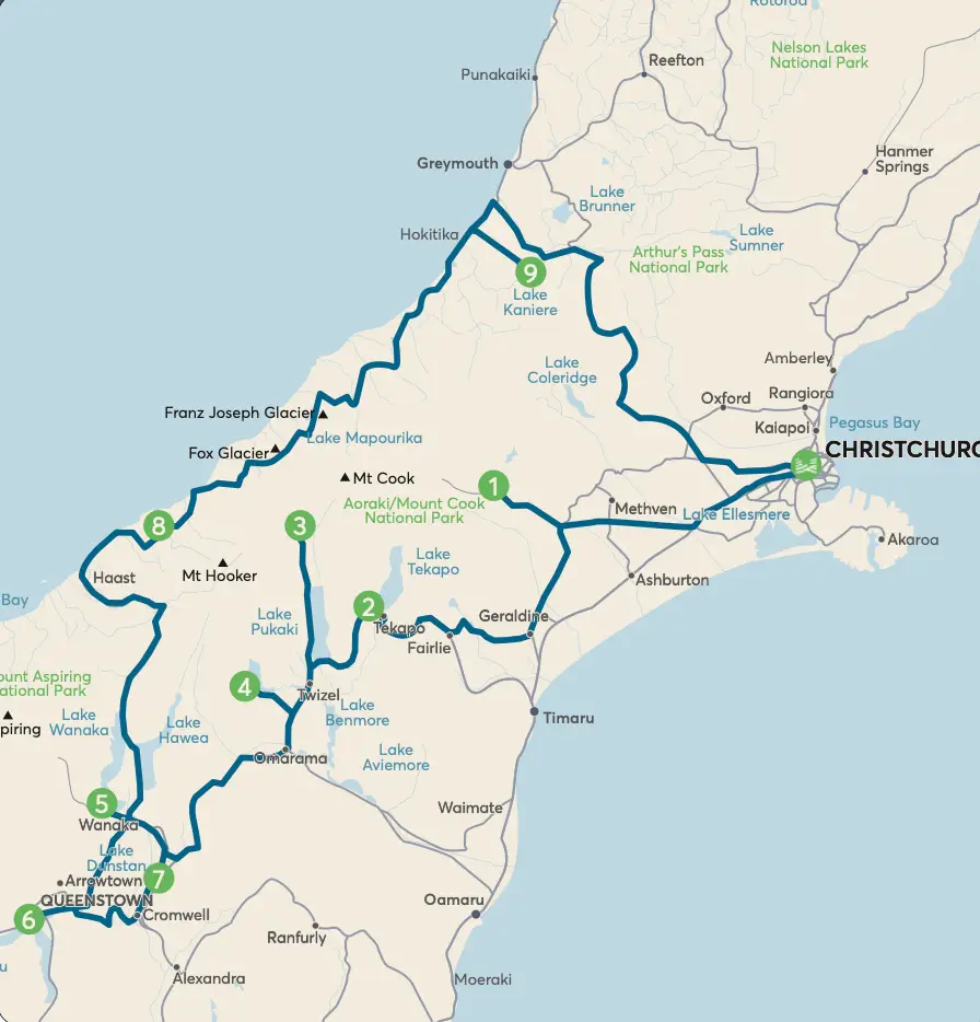 Dundee Adventure Travel | 10 Days, 7 Lakes: Campervan Trip from Christchurch to Queenstown