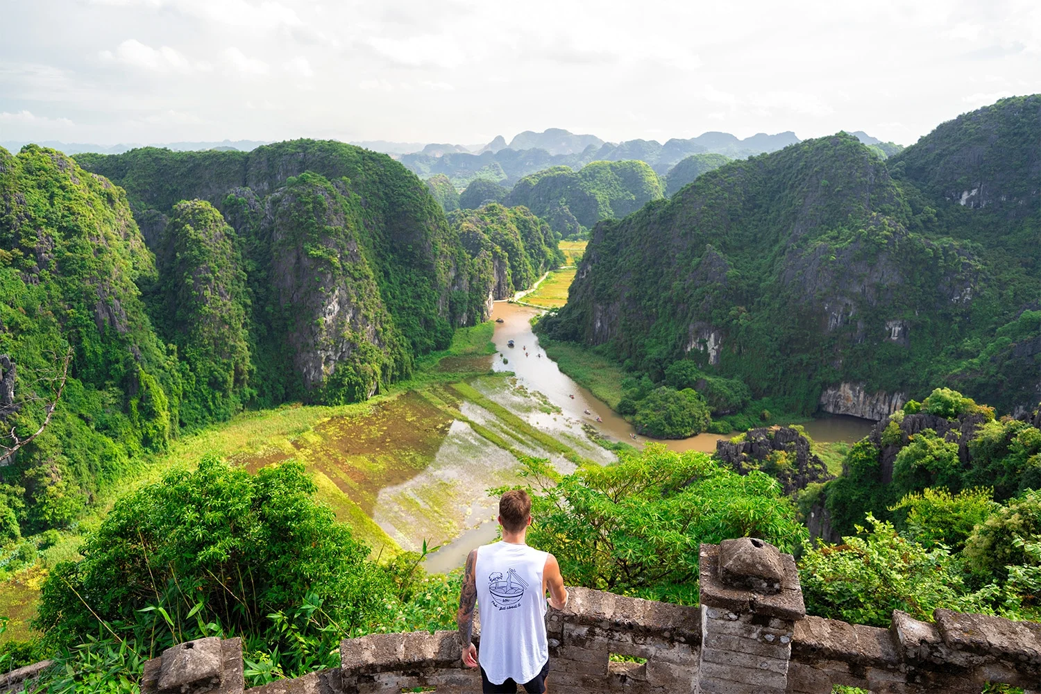 Vietnam Experience 15 Days tour - see the Ninh Binh rice paddies