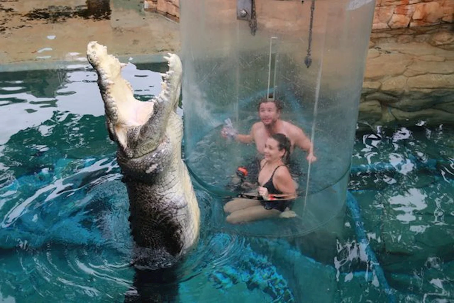 Crocosaurus Cove Cage of Death experience Darwin Australia
