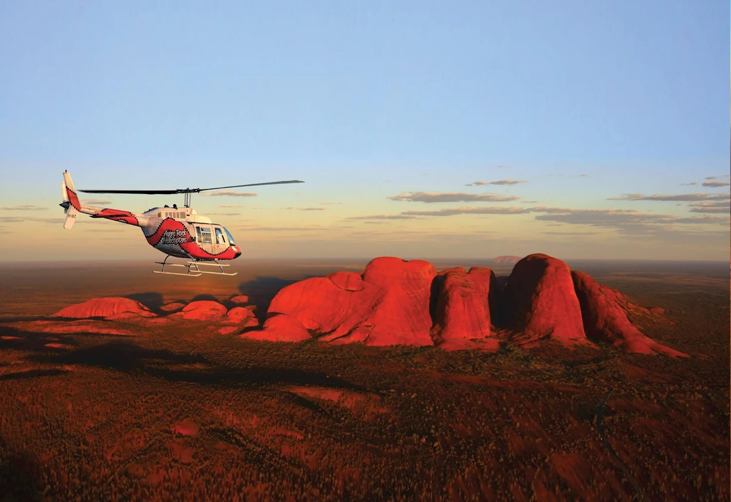 wide aerial landscape Kata Tjuta national park