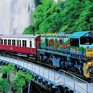 Book the full day Kuranda classic tour adventure and experience Kuranda Scenic Railway crossing Barron Gorge rainforest