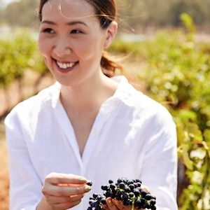 Woman enjoying a winery tour at Brokenwood Wines, Pokolbin.