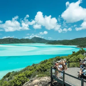 Hill Inlet lookout swirling sands Whitehaven Beach Whitsundays