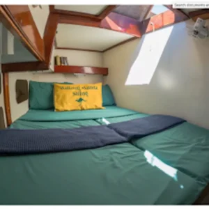 Sleep in a cabin aboard Waltzing Matilda