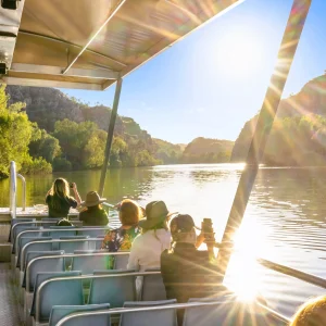 Katherine Gorge Nitmiluk boat cruise scenic cliffs during the kakadu katherine litchfield 4wd camping adventure