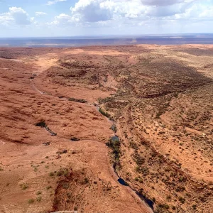 Lost City domes Kings Canyon helicopter view