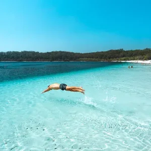 Dundee Adventure Travel | K’gari Explorer Tours | K’gari Overnight Tour – Hervey Bay – Resort Style Lake-McKenzie-Dive-Kgari-formerly-Fraser-Island