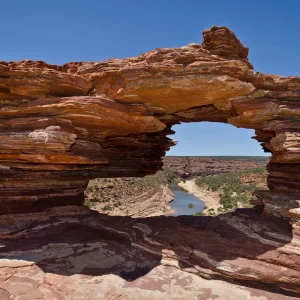 Nature’s Window rock formation in Kalbarri National Park WA