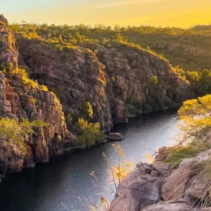 Wide view of Nitmiluk National Park during the Katherine Gorge Cruise and Edith Falls Day Trip