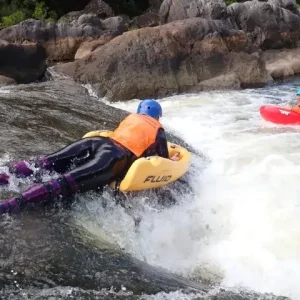 Dundee Adventure Travel | Cairns Waterfalls | Barron River Riverboarding Experience River-boarding-Barron-slide-scaled