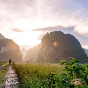 Vietnam Experience 15 Days sunrise over mountains in Vietnam