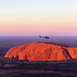 uluru and kata tjuta sunset scenic flight view