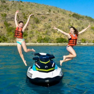 Ladies enjoying the jetski tour