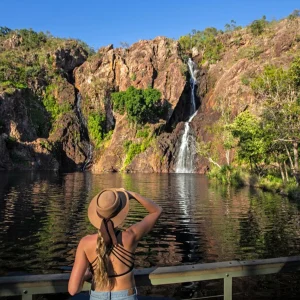 florence falls in litchfield. A destination in the kakadu litchfield top end camping tour