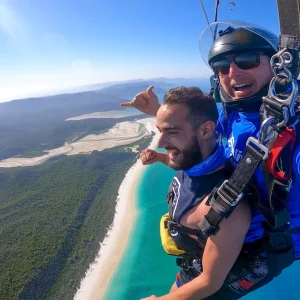 Airlie beach tandem skydive with transfers tour